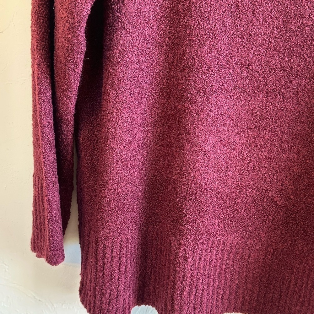 NWT Westbound Deep Red Wine Wool Blend Pullover Cowl Neck Cozy Sweater Sz 1X - Picture 5 of 11